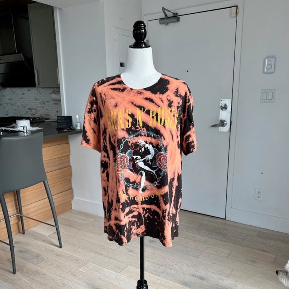 Upcycled ✨Guns n’ Roses Oversized Retro Graphic Tee | XXL | Black - Picture 1 of 8